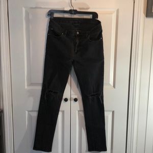 Men’s Distressed Black Jeans ASOS